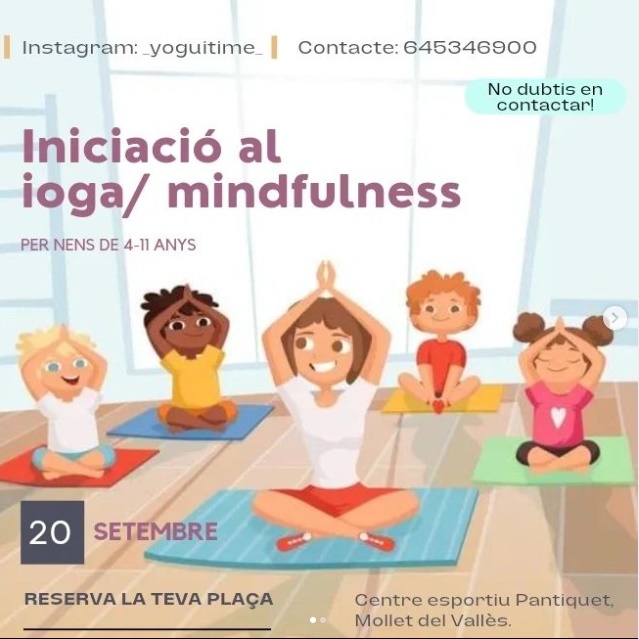 Yoga Mindfulness para niños en Mollet Pantiquet
